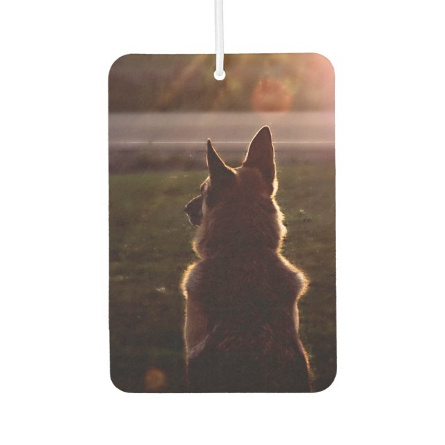 Désodorisant Pour Voiture Belle voiture berger allemande Air Freshener (Devant)