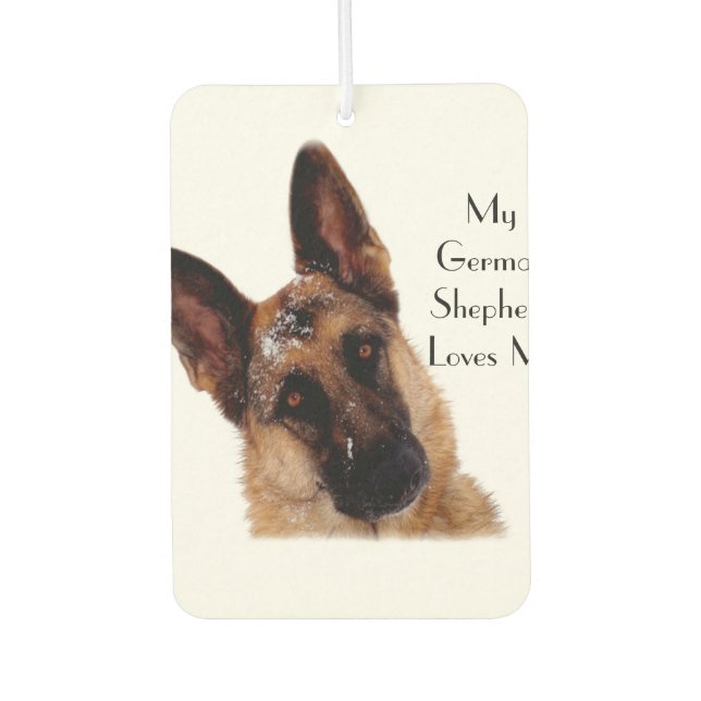 Désodorisant Pour Voiture Belle voiture berger allemande Air Freshener (Devant)