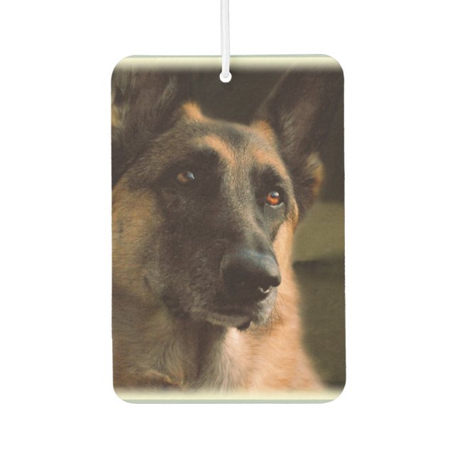 Désodorisant Pour Voiture Belle voiture berger allemande Air Freshener (Devant)