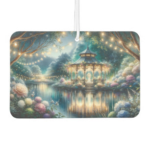Désodorisant Pour Voiture Belvédère du jardin enchanté, reflet du crépuscule
