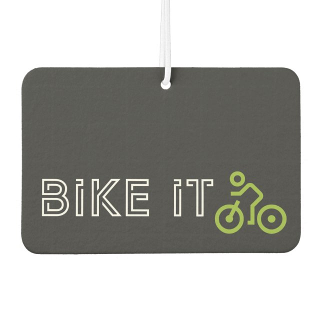 Désodorisant Pour Voiture BIKE IT - Symbole de vélo vert (Devant)