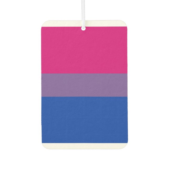 Désodorisant Pour Voiture Bisexual pride (Devant)