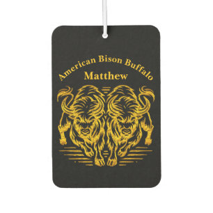 Désodorisant Pour Voiture Bison d'or qui coule à travers les plaines au couc