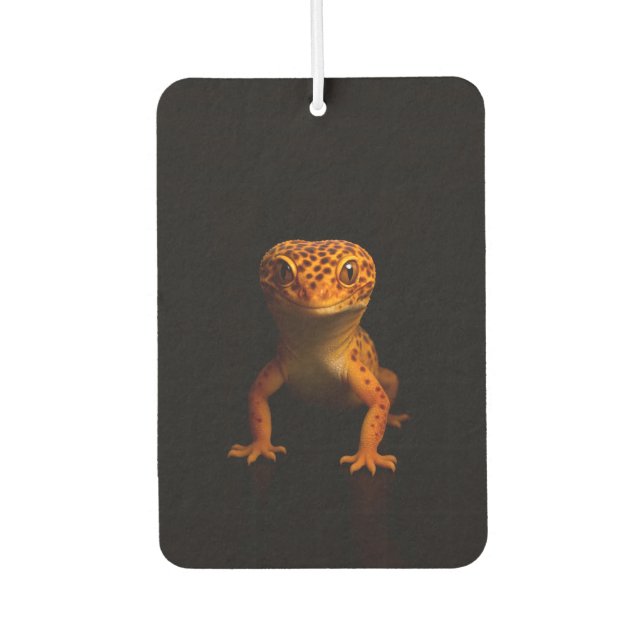 Désodorisant Pour Voiture Black 4 Luxe Car Air Fresheners, Leopard Gecko (Devant)