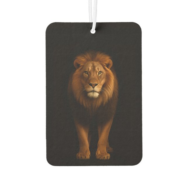 Désodorisant Pour Voiture Black 4 Luxe Car Air Fresheners, Majestic Lion (Dos)