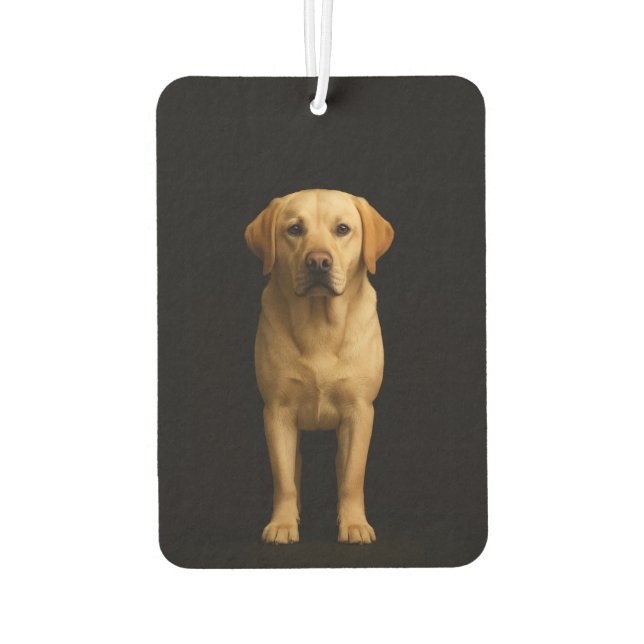 Désodorisant Pour Voiture Black 4 Luxe Car Air Fresheners Minimal Labrador (Dos)