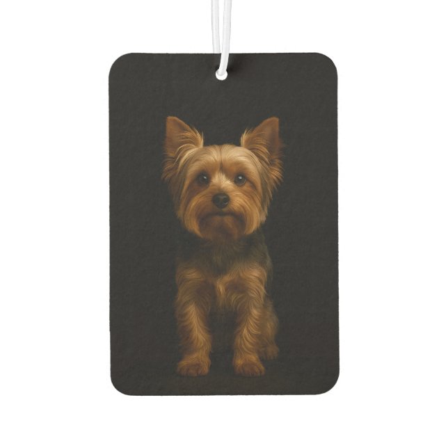 Désodorisant Pour Voiture Black 4 Luxe Car Air Fresheners Yorkshire Terrier (Dos)