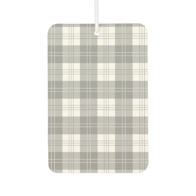 Désodorisant Pour Voiture Black and White Buffalo Plaid (Devant)
