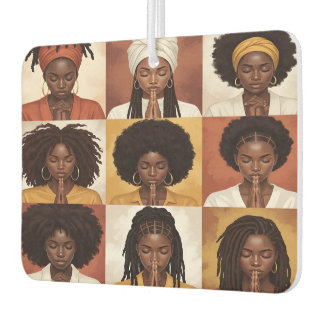 Désodorisant Pour Voiture Black Women Praying Air Freshener