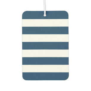 Désodorisant Pour Voiture Bleu de marine, Blancs, Motif rayé