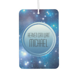 Désodorisant Pour Voiture Blue Universe Stars + votre texte et vos idées