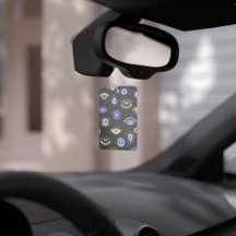Boho Blue Gold Eyes Air Freshener