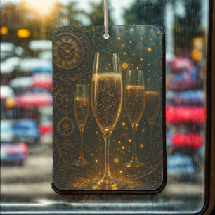 Désodorisant Pour Voiture Bonne année glamour Steampunk Champagne