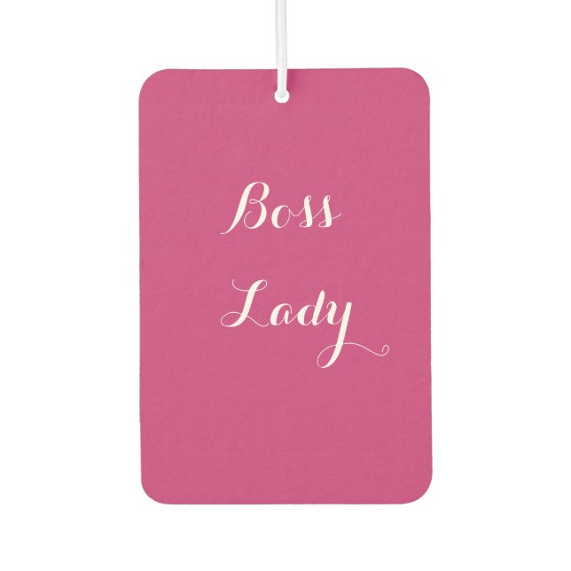 Désodorisant Pour Voiture Boss Lady Air Freshner (Devant)