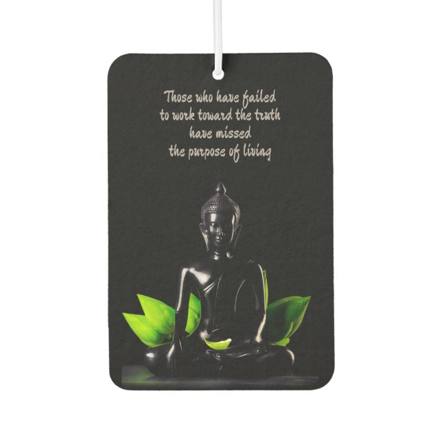 Désodorisant Pour Voiture Bouddha Citation 1 fraîcheur d'air (Devant)