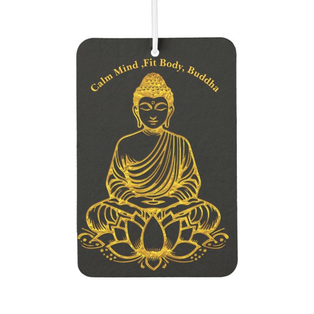 Désodorisant Pour Voiture Bouddha en Lotus Pose (Devant)