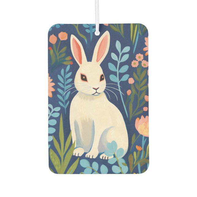 Désodorisant Pour Voiture Bunny Floral (Devant)