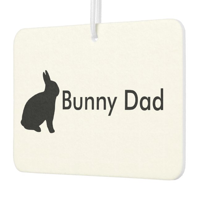 Désodorisant Pour Voiture Bunny Papa personnalisable (Gauche)
