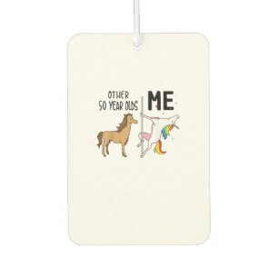 Désodorisant Pour Voiture Cadeau licorne 50 ans anniversaire et moi autre