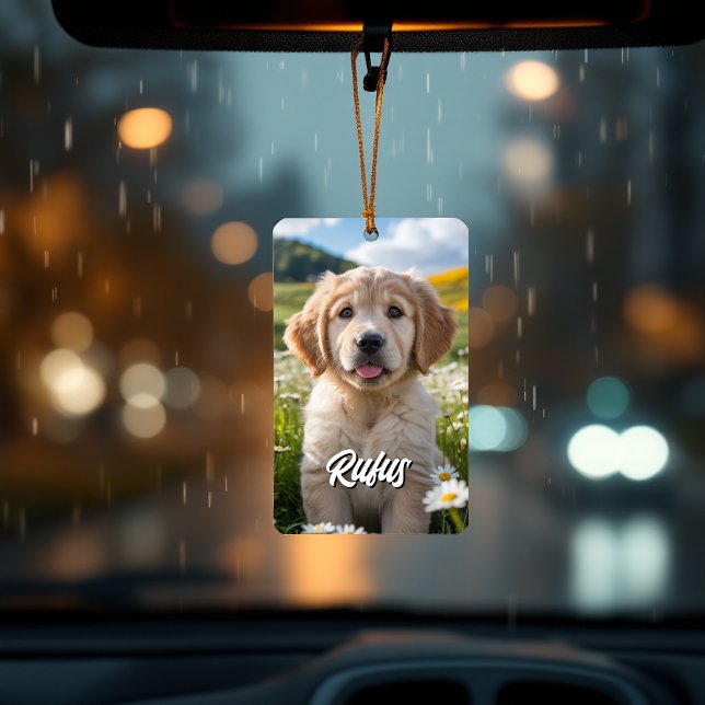 Désodorisant Pour Voiture Cadeau personnalisé de chien ou de chat photo pers (Personalized Dog or Cat Gift Custom Pet Photo Air Freshener)