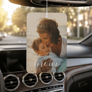 Désodorisant Pour Voiture Cadeau photo 'Mom' pour la fête des mères