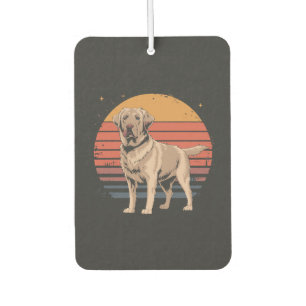 Désodorisant Pour Voiture Cadeaux Rétro Vintage pour Amoureux de Chien Labra