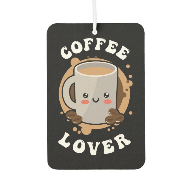 Désodorisant Pour Voiture Café Lover Cappuccino Lover (Devant)