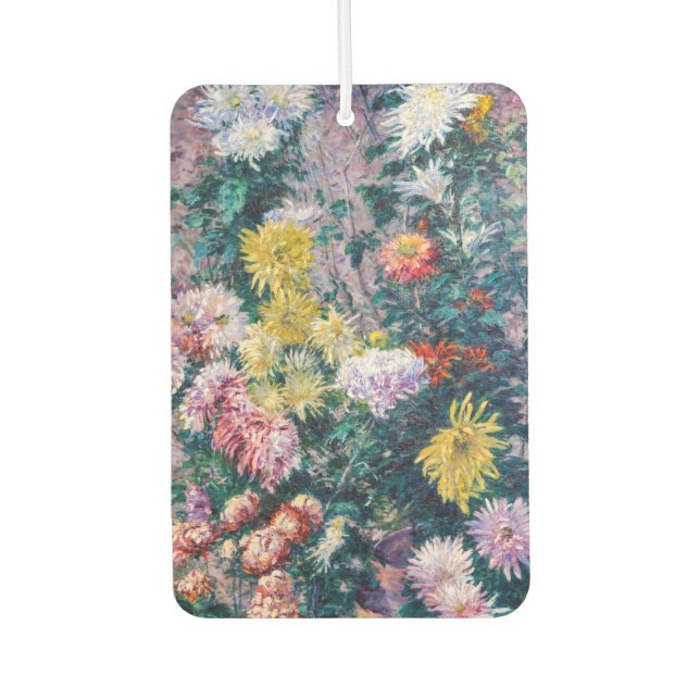 Désodorisant Pour Voiture Caillebotte - Chrysanthèmes blanc et jaune (Devant)