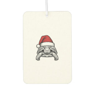 Désodorisant Pour Voiture Calèche de Noël Tortue Chapeau de Père Noël Dessin