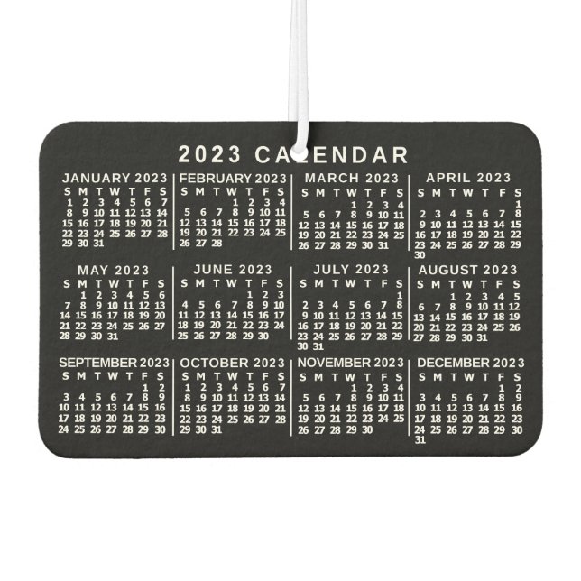 Désodorisant Pour Voiture Calendrier 2023 (Voir la description pour la versi (Devant)