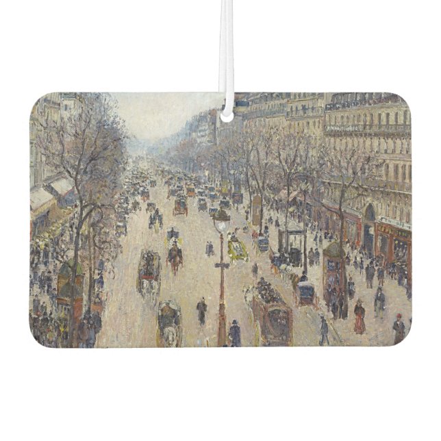 Désodorisant Pour Voiture Camille Pissarro - Boulevard Montmartre, matin (Devant)