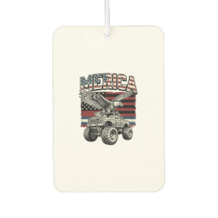 Désodorisant Pour Voiture Camion Monstre Aigle Américain Vintage Patriotique