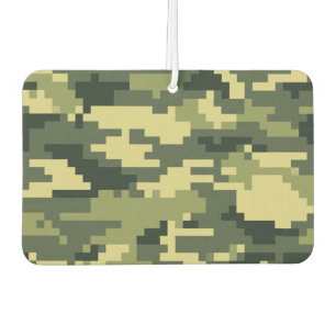 Désodorisant Pour Voiture Camouflage numérique en bois à 8 bits / Camo