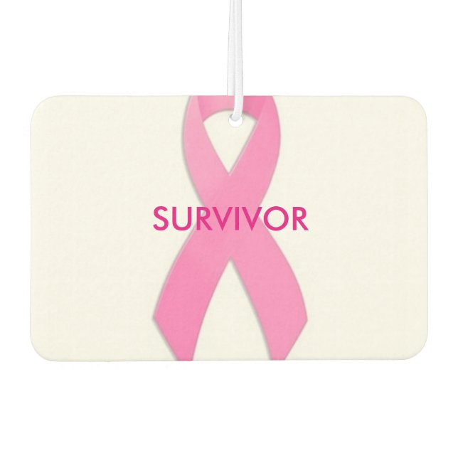 Désodorisant Pour Voiture Cancer du sein Survivant Air Freshner (Devant)