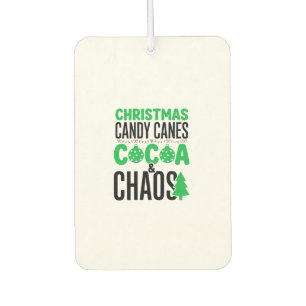 Désodorisant Pour Voiture Canne de Noël au Cacao Chaos Design