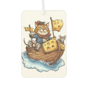 Désodorisant Pour Voiture Capitaine Meowbeard � Graphique de chat pirate drô