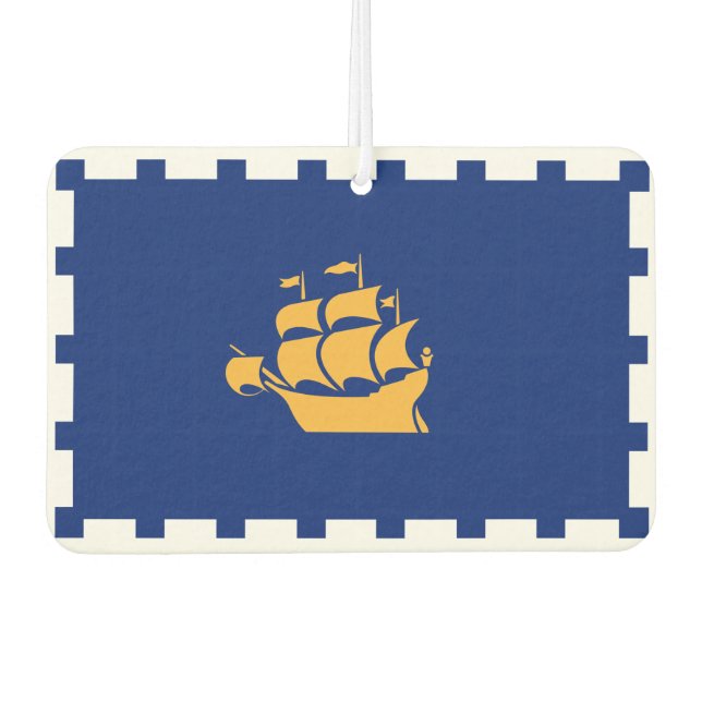 Désodorisant Pour Voiture Car Air Fresheners with Flag of Quebec City (Devant)