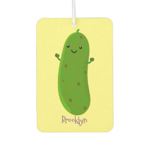 Désodorisant Pour Voiture Caricature de cornichon joyeux