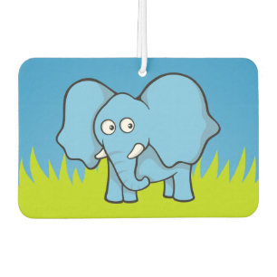 Désodorisant Pour Voiture Caricature d'éléphant bleu