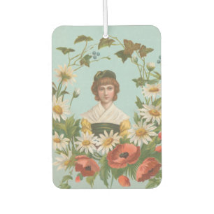 Désodorisant Pour Voiture Carte de la Saint-Valentin allemande rétro kitsch,