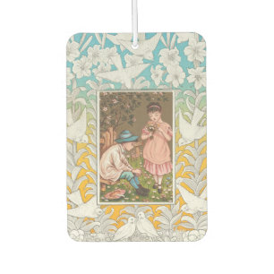 Désodorisant Pour Voiture Carte de la Saint-Valentin de l'ère victorienne an