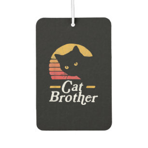 Désodorisant Pour Voiture Cat Brother Style Vintage Retro Cadeau Pour Amoure