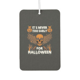 Désodorisant Pour Voiture C'est Jamais Trop Tôt Halloween Crâne Vigne Ailes_