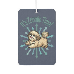 Désodorisant Pour Voiture C'est l'heure de Zoomie Shih Tzu