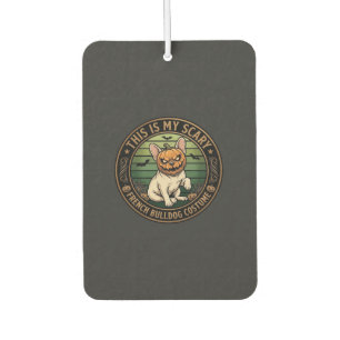 Désodorisant Pour Voiture C'est mon costume effrayant de bouledogue français
