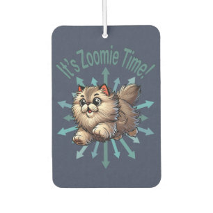 Désodorisant Pour Voiture C'est Zoomie Time Chat persan
