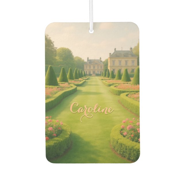 Désodorisant Pour Voiture Chaleureux Manoir Personnalisé Air Freshener (Devant)