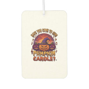 Désodorisant Pour Voiture Chants de citrouille Halloween Citrouilles Chapeau