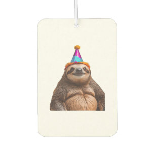Désodorisant Pour Voiture Chapeau de fête d'anniversaire de paresseux gros c