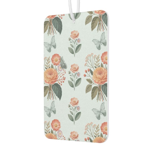 Désodorisant Pour Voiture Charme à fleurs avec ailes de papillon (Gauche)